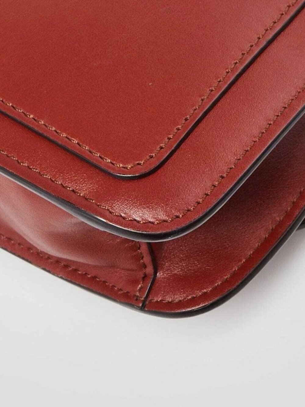 Chloe Brown Leather Mini C Chain Bag - Picture 6 of 11